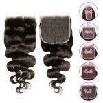 Virgin Hair Body Wave 4X4 5x5 6x6 7x7 HD Lace Closure